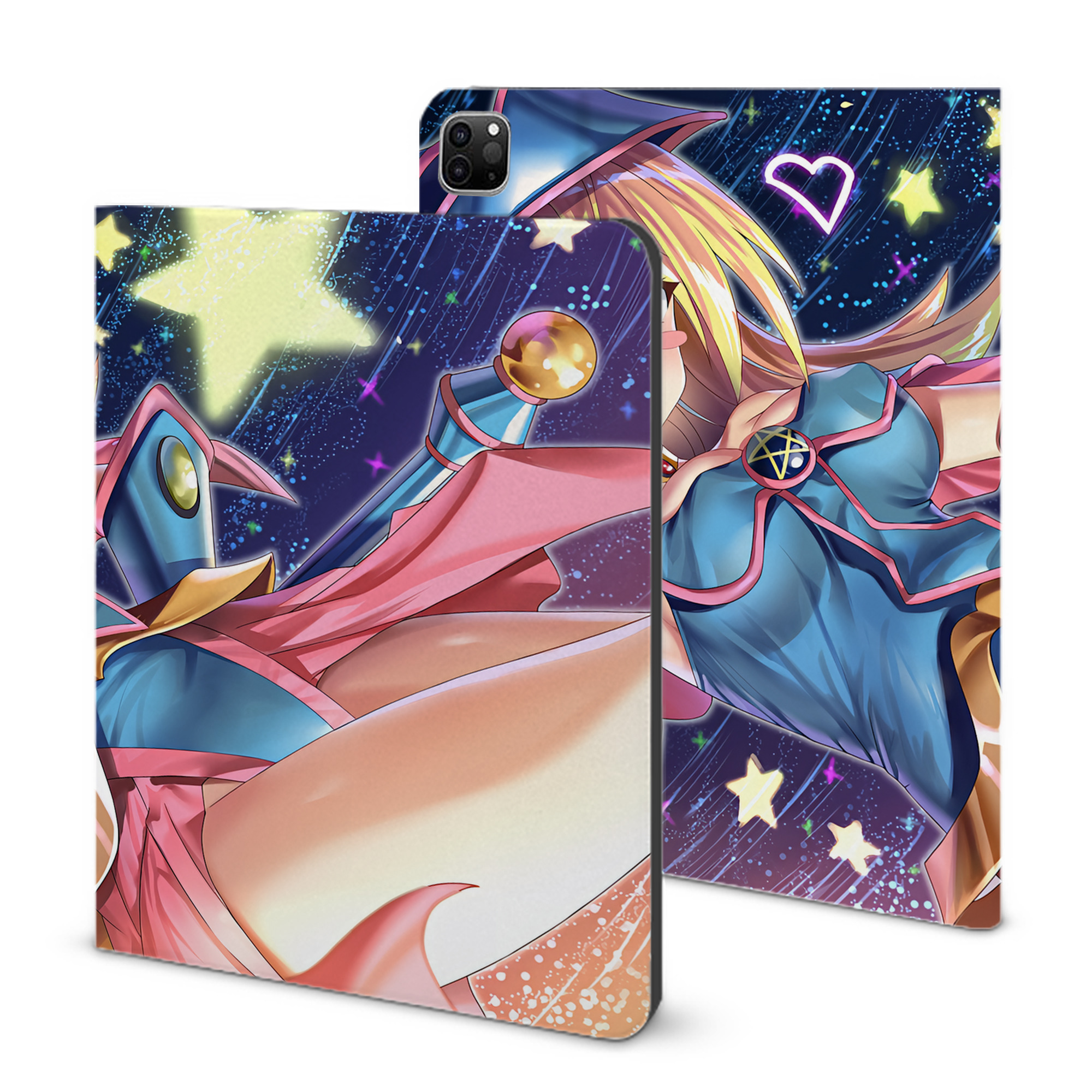 （画像用） 遊☆戯☆王 Yu-Gi-Oh! IPad ケース ブック型 PUレザー TPU 耐衝撃 軽量 薄型 ペン収納なし 全面保護 IPad 各モデル対応